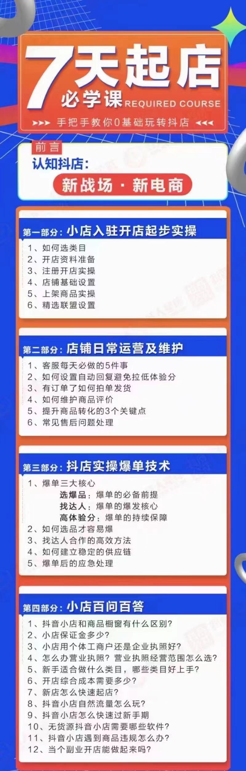 图片[2]-【副业项目3503期】7天起店必学课：手把手教你0基础玩转抖店（抖音小店怎么赚钱详细教程）-万图副业网