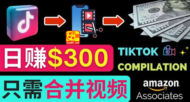 【副业项目3813期】搬运Tiktok短视频到Youtube赚钱，只需下载，合并视频，日赚300美元-万图副业网