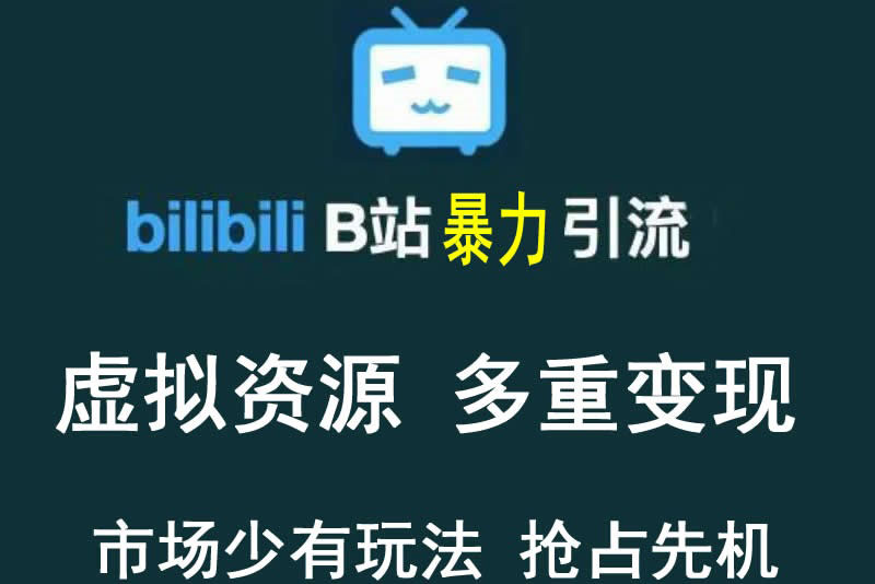 【副业项目3871期】虚拟资源引流方案：B站暴力引流 ，多重变现法-万图副业网