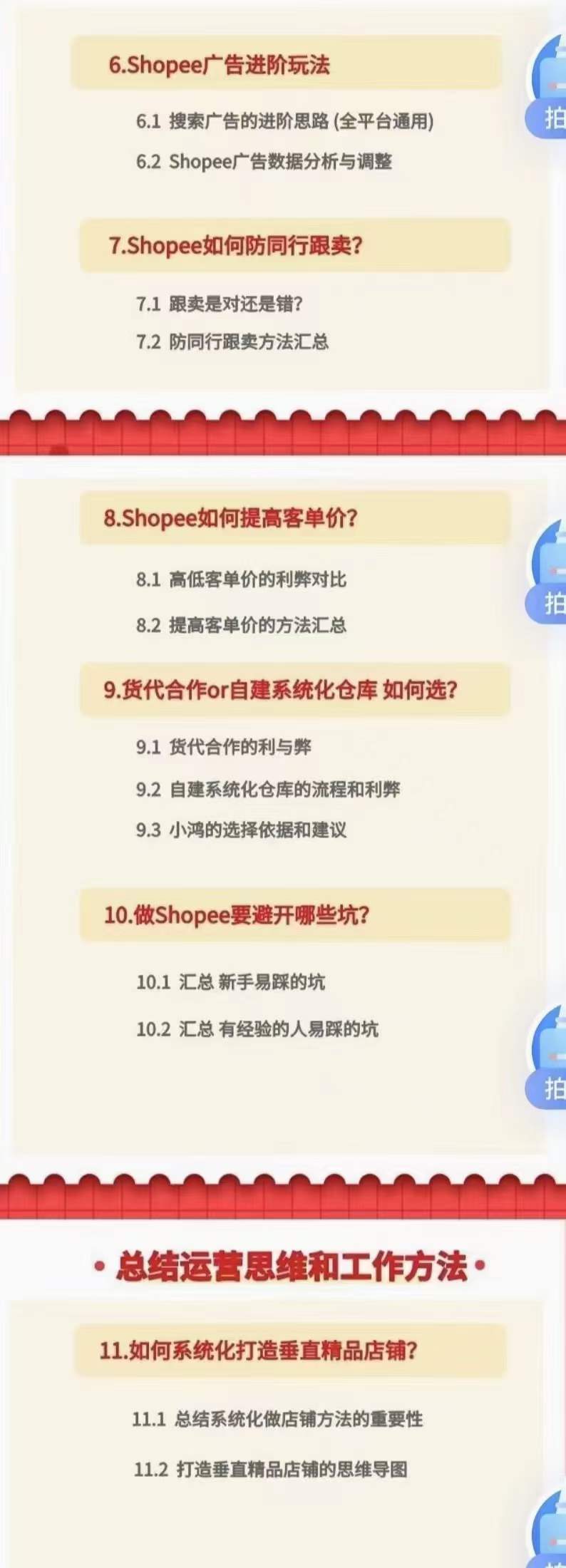 图片[4]-【副业项目3916期】小鸿老师跨境电商Shopee入门课+进阶课：理论+实操系统化教学，shopee怎么注册开店视频教程-万图副业网