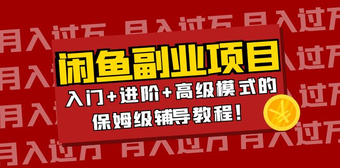 【副业项目4218期】闲鱼无货源项目月入过万：入门+进阶+高级模式的保姆级辅导教程！-万图副业网