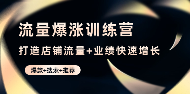 【副业项目4741期】流量爆涨训练营：打造店铺流量+业绩快速增长 (爆款+搜索+推荐)-万图副业网