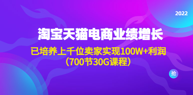 【副业项目4675期】淘系天猫电商业绩增长：已培养上千位卖家实现100W+利润（700节30G课程）-万图副业网
