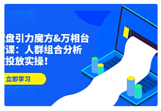 【副业项目4944期】达摩盘引力魔方&万相台投放课：人群组合分析，高效投放实操-万图副业网