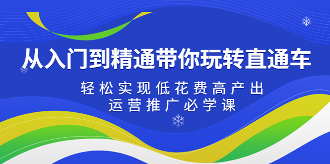 【副业项目5274期】从入门到精通带你玩转直通车：轻松实现低花费高产出，35节运营推广必学课-万图副业网