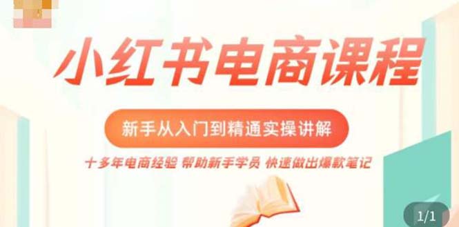 【副业项目5223期】小红书电商新手入门到精通实操课，从入门到精通做爆款笔记，开店运营-万图副业网