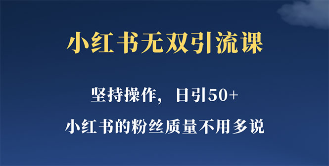 【副业项目5739期】小红书无双课一天引50+女粉，不用做视频发视频，小白也很容易上手拿到结果-万图副业网