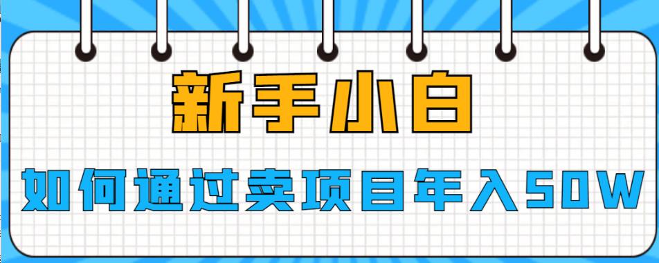 【副业项目6774期】新手小白如何通过卖项目年入50W【揭秘】-万图副业网