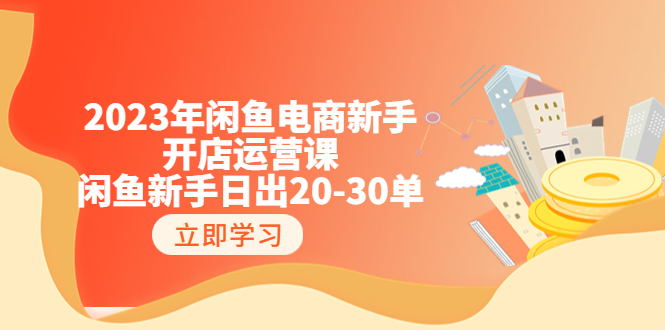 【副业项目6587期】2023年闲鱼电商新手开店运营课：闲鱼新手日出20-30单（18节-实战干货）-万图副业网