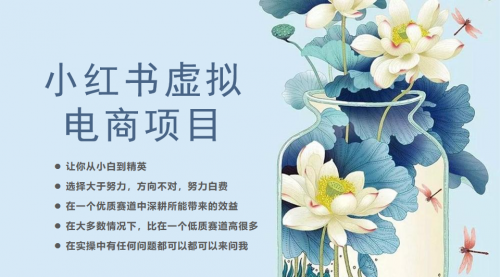 【副业项目6786期】小红书虚拟电商从0到1，让你从小白到精英（20节实操课程）-万图副业网