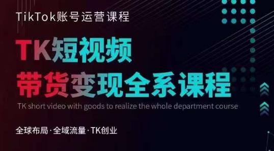 【副业项目6833期】Tiktok运营线上训练营，引流爆单，急速涨粉，Tiktok短视频玩法大揭秘-万图副业网