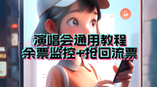 【副业项目7161期】演唱会通用_余票监控+抢回流票（教程+软件）-万图副业网