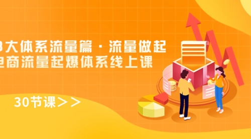 【副业项目7860期】8大体系流量篇·流量做起，电商流量起爆体系线上课（30节课）-万图副业网