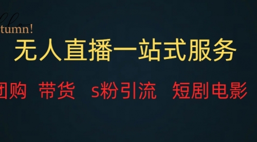 【副业项目7968期】无人直播全套服务，变现稳定-万图副业网