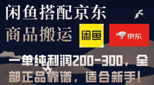 【副业项目8156期】闲鱼搭配京东备份库搬运，一单纯利润200-300，全部正品靠谱，适合新手-万图副业网