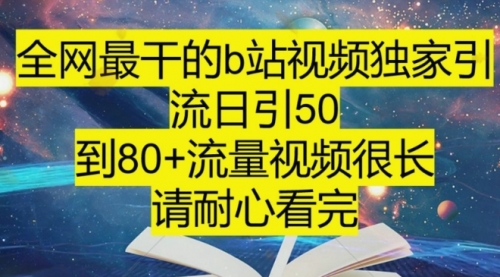 【副业项目8241期】B站引流详细教程，附带资源入口-万图副业网