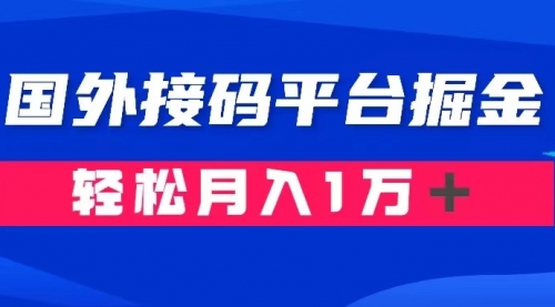 【副业项目8281期】通过国外接码平台掘金卖账号： 单号成本1.3，利润10＋，轻松月入1万＋-万图副业网