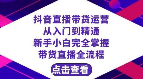 【副业项目8483期】抖音直播带货 运营从入门到精通，新手完全掌握带货直播全流程（23节-万图副业网