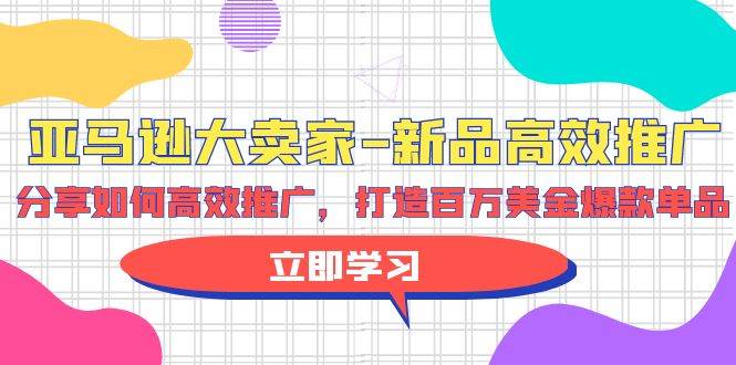 亚马逊 大卖家-新品高效推广，分享如何高效推广，打造百万美金爆款单品-万图副业网
