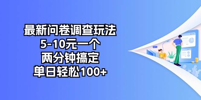 最新问卷调查玩法，5-10元一个，两分钟搞定，单日轻松100+-万图副业网