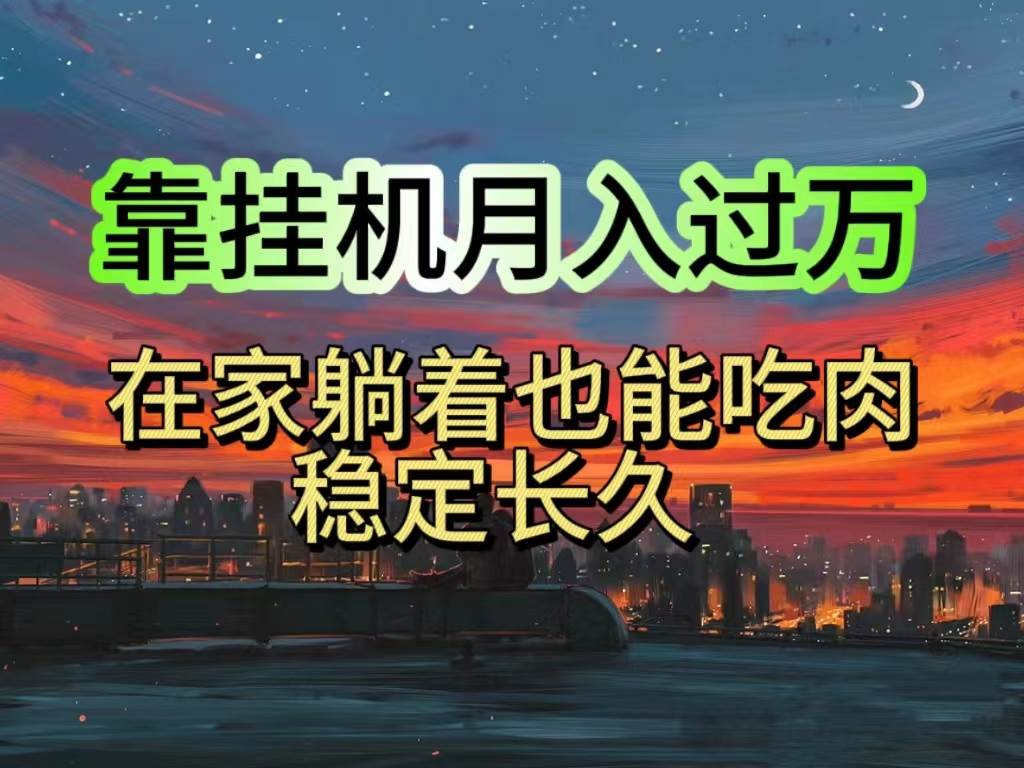 挂机项目日入1000+，躺着也能吃肉，适合宝爸宝妈学生党工作室，电脑手…-万图副业网