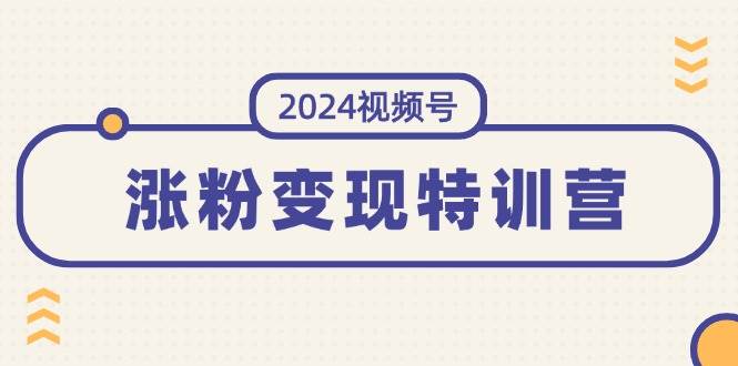 图片[1]-2024视频号-涨粉变现特训营：一站式打造稳定视频号涨粉变现模式（10节）-万图副业网