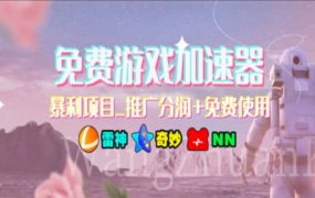 游戏加速器推广，一个月几百到几千的小项目，你看的上么？-万图副业网