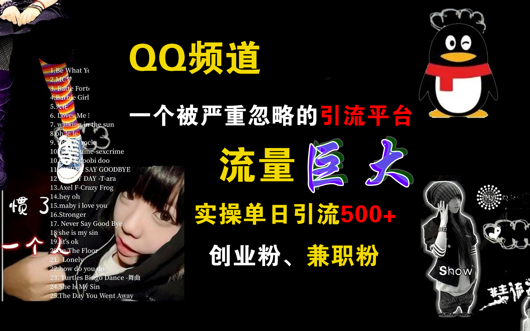 QQ频道，一个被严重忽略的引流平台，流量巨大，实操单日引流500+创业粉、兼职粉-万图副业网