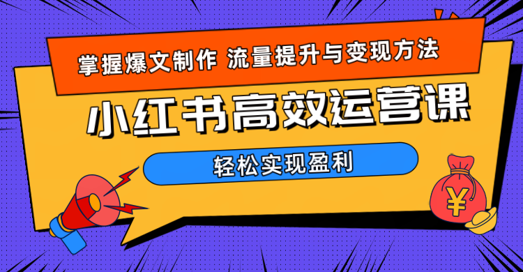 价值980小红书运营操作指南-万图副业网
