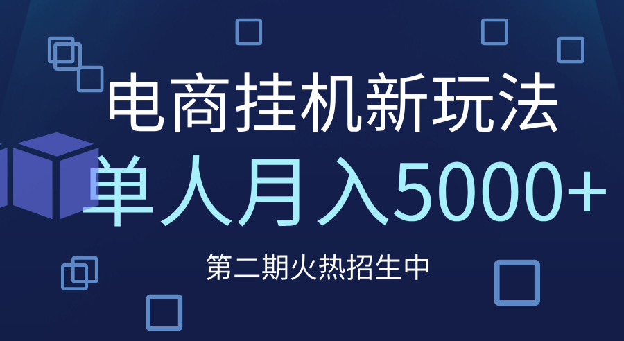 电商平台挂机新玩法，单人月入5000+攻略-万图副业网