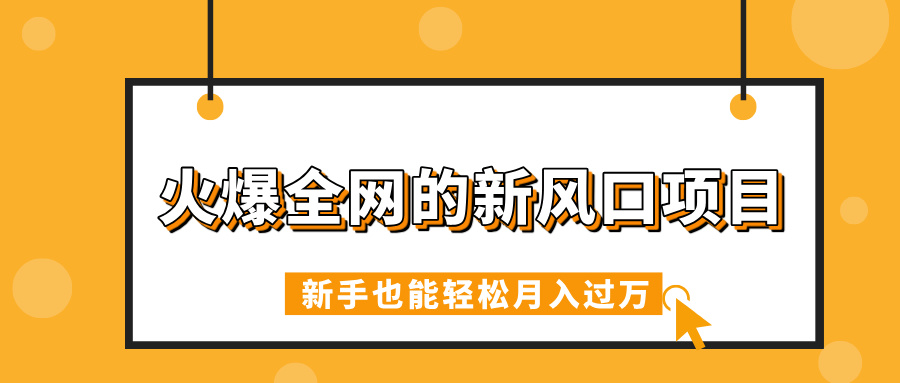 火爆全网的新风口项目，借助人工智能AI算命，精准预测命运，新手也能轻松月入过万-万图副业网