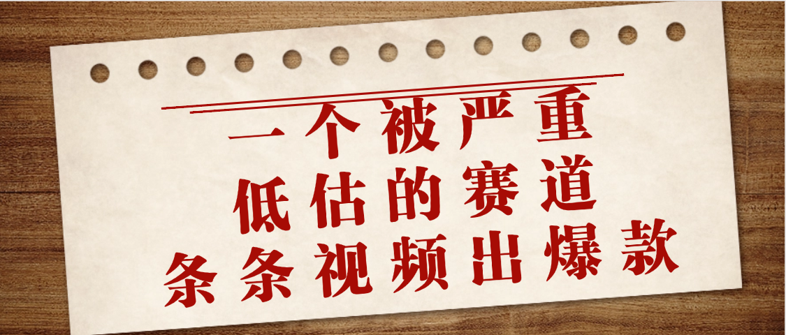 一个被严重低估的赛道，条条视频出爆款，一个月变现3万+-万图副业网