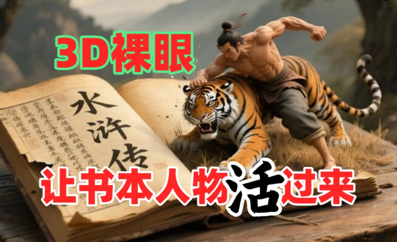 书本人物裸眼3D视频，一条视频收益过千，保姆级教程-万图副业网