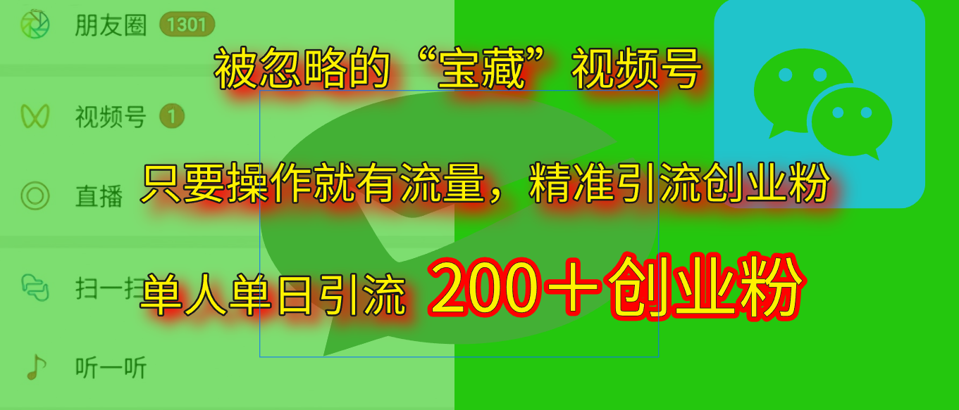 2025.5月最新被忽略的“宝藏”视频号，精准日引流200+-万图副业网