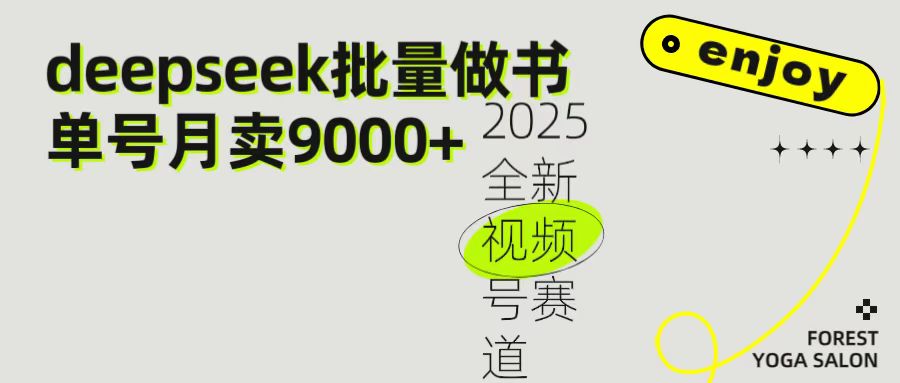 2025最新视频号项目 如何用Deepseek快速批量制作书单号 日入1000＋-万图副业网