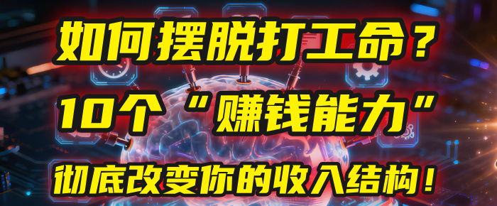 如何摆脱打工命？用10年总结10个“赚钱能力”，彻底改变你的收入结构！(2025必看)-万图副业网